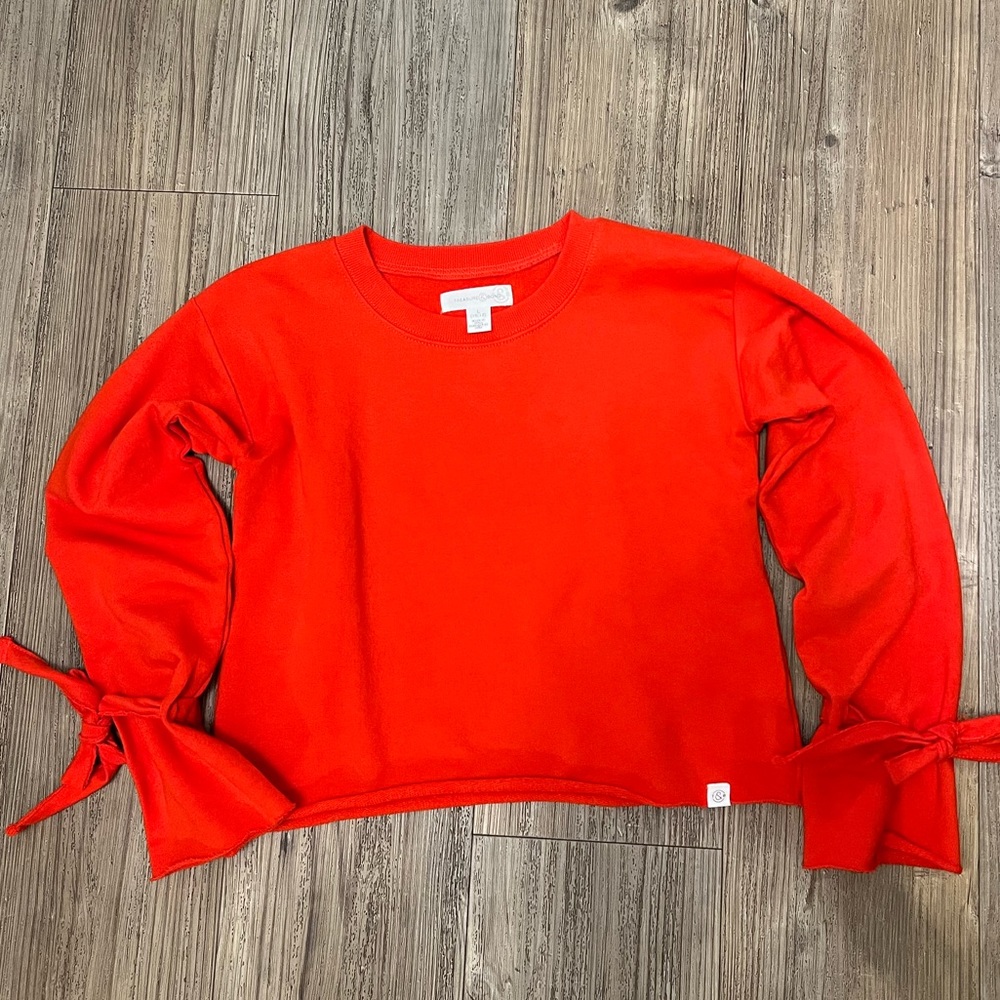 Orange sweatshirt